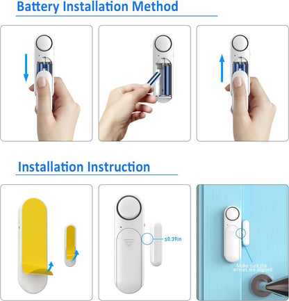 SafeSense Door & Window Alarm (2 Pack)