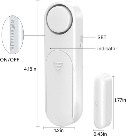 SafeSense Door & Window Alarm (2 Pack)